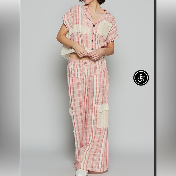 POL Striped Cargo Pants - Picture 2 of 5